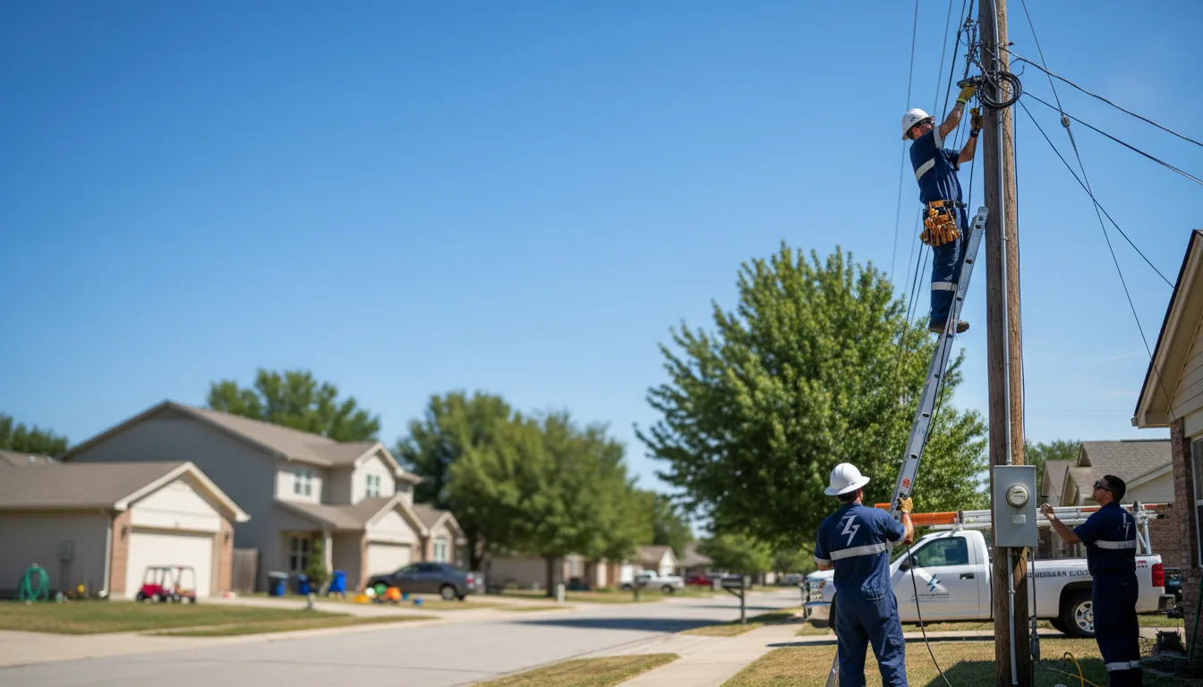 Residential electrician providing installation services in Bronson, MI